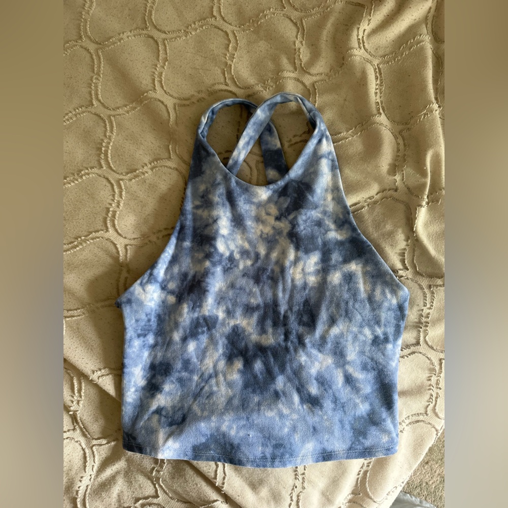 Abercrombie & Fitch Blue Crop Tank Top